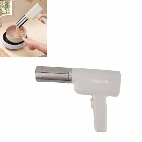 Macchina per Pasta Elettrica, Pressa per Tagliatelle Domestiche, Mini Pressa per Tagliatelle Portatile Portatile Ricaricabile Automatica con Stampi per Tagliatelle da 5 Pezzi per