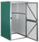Gecheer Geräteschuppen Gartenhaus Schuppen Gerätehaus Lagerschuppen Gartenschrank Garten Grün 88x89x161 cm Verzinkter Stahl