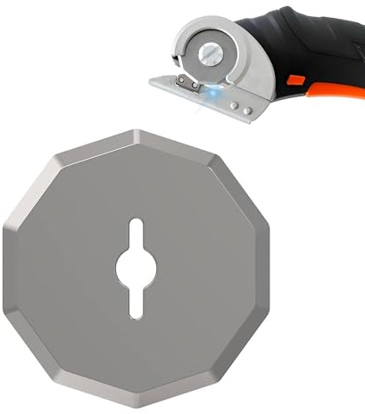Hayaww 40 mm Cuchilla de Tijera Eléctrica Cuchilla de Repuesto para Cúter Rotativo Eléctrico Tijeras Eléctricas Inalámbricas Cuchillas Cortador Rotativo para Caja de Cartón Alfombras Cuero Tela (C)