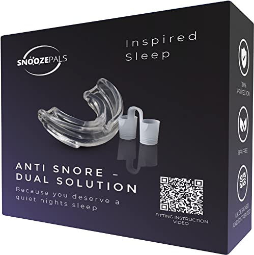Snoring Aids for Men and Women. Anti Snoring Devices. Top Snore Stopper in The UK. Twin Pack - Anti Snore Mouth Guard and Nasal Dilators. Stop Snoring, It's What we do