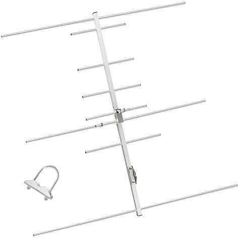 TWAYRDIO Yagi Ham Radio Antenna,Dual Band 2m 70cm VHF UHF Yagi,High Gain 8 Elements GMRS Vertical Base Antenna for Repeater System,HT Scanner,Satellite Work