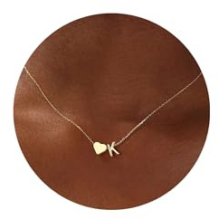 TINGN Gold Heart Initial Necklaces for Women Girls, Letter K Necklace Dainty Heart Necklaces Tiny Initial Necklace for Womens Gold Jewelry Birthday Gifts for Women Girls Wife Girlfriend