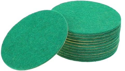 BCOATH 12 Stück Tischhockey Schieberpolster Mittlere Größe Polyesterfasern Ersatzmatten Für Tischhockeyschläger Zubehör Für Tischspiele