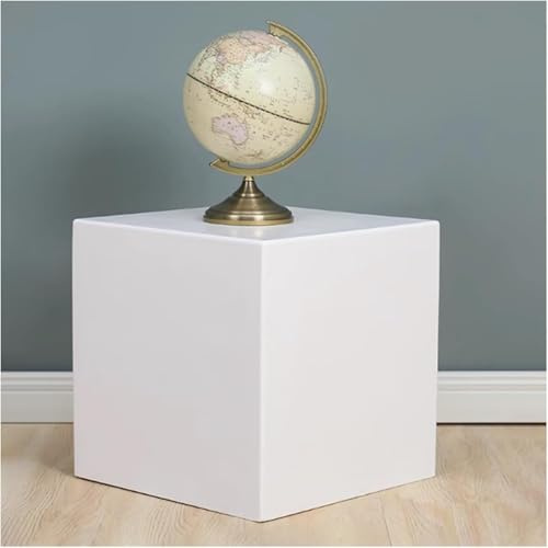 Supporto Per Piedistallo Di Visualizzazione Del Cubo Piedistale Per Sculture D'arte Commerciale Display Stand Pillar 120 100 80 60 40 20 Cm Alto Scatola Per Piedistall(Size:7.8x7.8x7.8IN,Color:Bianco)