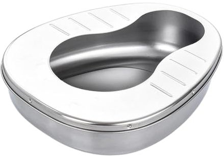 perfk Bassin de lit pour personnes âgées, Portable, grande capacité, épais, facile à nettoyer, cuvette de toilette Stable, conteneur de pipi pour hommes et, Sans Couverture