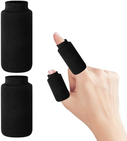 GMHLLES 2 Finger Cold Gel Ice Pack,Cryotherapy Compression Sleeve,One Large and One Small,Suitable for Each Finger,Reusable,Suitable for Joint Injuries,Tendonitis, Etc.
