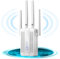 DOBWGXZ 2025 Ripetitore WiFi Potente per Casa, Amplificatore WiFi Facile da Configurare, Extender 300Mbps 2.4GHz con Porta LAN, Compatibile con Router e Modem(4 Antennas)