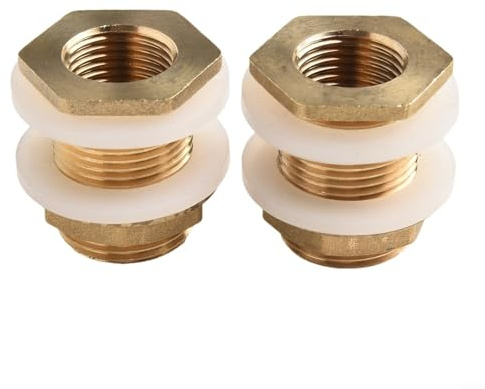 Adattatore di riduzione esagonale in ottone con filettatura interna ed esterna per alimentazione del serbatoio dell'acqua, dimensioni DN15/DN20/DN25 (DN25)