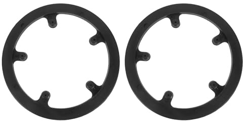 Veemoon Lot de 2 Protège-Plateaux de Vélo Universels 40 Dents, Compatible Pignon Fixe et VTT, en Matériau Solide, Anneau de Protection de Chaîne Fixation 5 Trous, Accessoire Essentiel