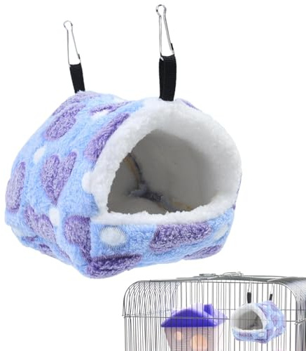 Hamaca De Felpa Para Loros, Hamaca De Felpa Para Pájaros, Jaula Para Dormir Con 2 Ganchos, Cama Para Pájaro Para Jaula, Nidos Hamacas Cálido De Invierno Para Pájaros Pequeños, Periquitos, Cacatúas