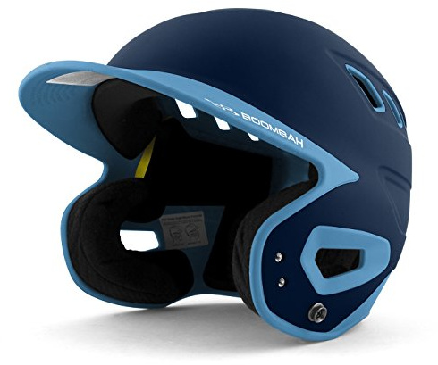 Boombah DEFCON Batting Helmet Navy/Columbia Blue - Size Junior 6 1/4 - 7
