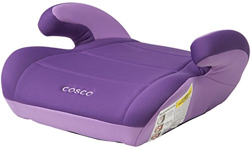 Cosco Topside Backless Booster Car Seat, Lightweight Booster Seats for Cars 40-100 lbs, Backless Booster Seat for Car, Grape