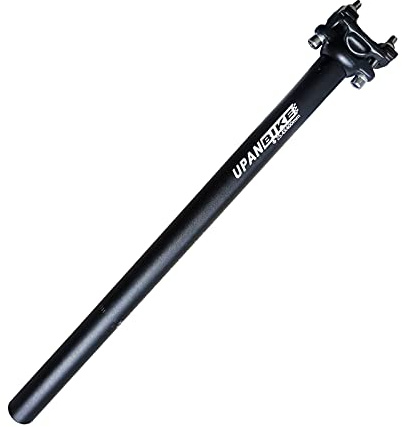 UPANBIKE Cykel sadelstolpe aluminiumlegering φ27,2 30,9 31,6 mm x 400 mm förlängare längd sittstolpe för mountainbike (svart φ25,4 mm)
