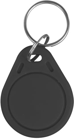 Nivian - 100 Llaveros Tag de proximidad RFID 125KHz -Fabricado en PVC- Color Negro