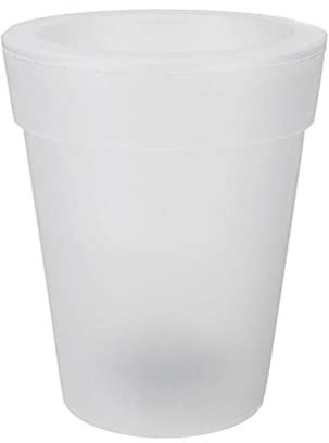 YARNOW LED Blumentopf Solar Power Blumentopf wasserdichte Beleuchteten Kaktus Behälter Transparent Pflanzer Vase Landschaft Dekorative Licht Oder Schreibtisch Garten Hof Weiß