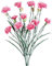 matches21 Schöne Nelke Kunstblume aus Kunststoff - künstliche Blume für Hochzeit Deko in rosa - Hübscher Kunstblumenstrauß wie echt 50 cm