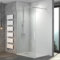 WITEN&NOCK Walk in Dusche 60x195cm Duschwand Duschabtrennung aus 8 mm ESG NANO Glas Duschtrennwand Duschkabine für Badzimmer