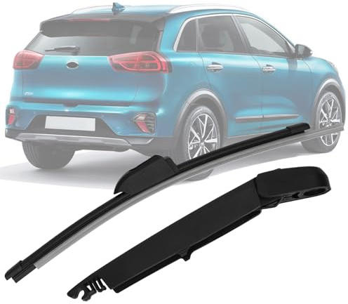 Tergicristallo Posteriore per Auto Ricambio Compatibile con KIA Niro 2016-2022, Set Braccio e Lama Kit Tergicristallo Posteriore per Auto Impermeabile