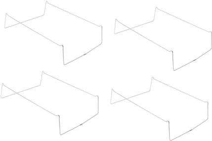 Ciieeo Lot De 4 Grilles De Gril En Acier Inoxydable Pour Poisson Grillé Étagère Multi-usages Pour Assiettes Grillées