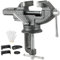 DASBET Table Vise Universal 3 Inch Work Bench Vice Clamp 360°Swivel Base Bench Clamp Home Vise Clamp for Woodworking, Metalworking,Handcraft Creations, Cutting Conduit, Drilling