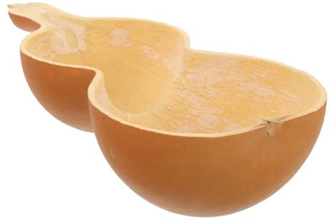 OATIPHO Mestolo Per Versare Acqua Mestolo Per Uso Domestico Realizzato in Gourd Naturale Pratico e Resistente Adatto Per Doccia Sauna e Giardino