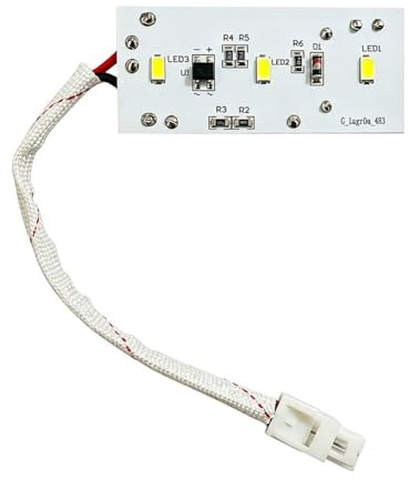 JoyousMall Lampe LED pour réfrigérateur W27-66 compatible avec les réfrigérateurs HOMA, lampe de rechange lumineuse à économie d'énergie, installation intérieure pour éclairage