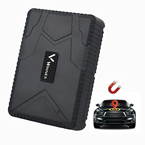 Winnnes GPS Tracker per Auto Localizzatore GPS con Gratuita APP/SMS Tracking in Tempo Reale con Allarmi Multipli Antifurto per Auto/Veicoli/Moto/Camion con Magnete 10000mah Batteria TK915