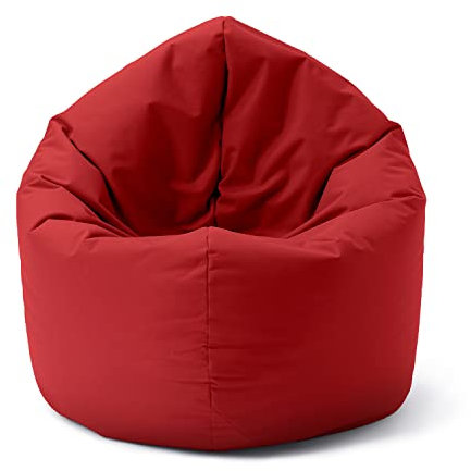 Lumaland Sitzsack Drops: runder Sitzsack (300 L) mit 2-in-1-Funktion für bequemes Sitzen & Liegen | Der Doppelagent für Relax-Momente in- & Outdoor I Mit anpassungsfähiger EPS-Füllung | Ø 120 x 75 cm