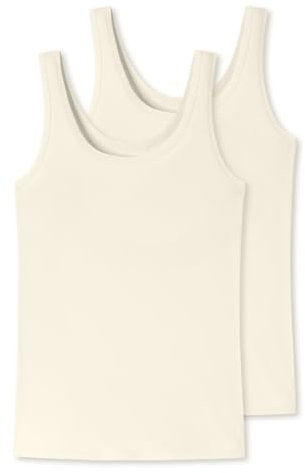 Uncover by Schiesser - Bamboo Cotton - Unterhemd/Top - 2er Pack (L Off-White)
