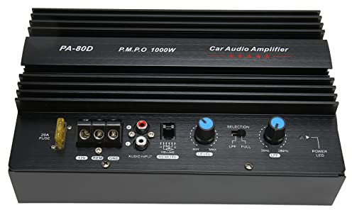 PA 80D 12V 1000W Mono Car High Power Amplifier Board Powerful Bass Subwoofers Amp for Car Speaker