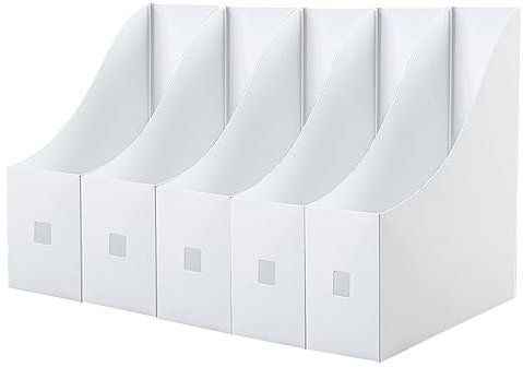 Fayemint 5 Pezzi Portariviste Ufficio, Portariviste in Plastica, Portariviste per File, Cartella pieghevole, per Dormitorio Scolastico Ufficio Archiviazione di File Domestici