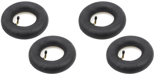 Bdfhjln Paquete de 4 cámaras de aire de 2,80/2,50-4 pulgadas con vástago de válvula plegada TR87 para scooters, cortacéspedes de césped, carretillas, carros