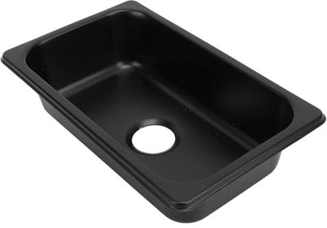 Rechteckiges Waschbecken für Wohnmobile, 304 Edelstahl, Einzelwaschbecken, Unterbauwaschbecken für Wohnmobile mit 40 Mm Abflussloch für Boot, Wohnmobil, Wohnwagen, (Sprühen Sie