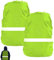 ElevaPulse 2 Stück Regenschutz Rucksack, Regenschutz Schulranzen 45l-55l Rucksack Step by Step Regenschutz, Schulranzen Regenschutz, Regenhülle Schutzhülle Mit Reflektoren