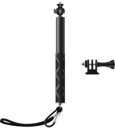 Wiseten Selfiepinne för Insta360 X5 X4, 120 cm teleskopisk handhållen monopod med 360° kulhuvud för GoPro Hero 13 12 11 10 9 Black Insta 360 X5 X4 X3 DJI Osmo Action 5 Pro kameratillbehör