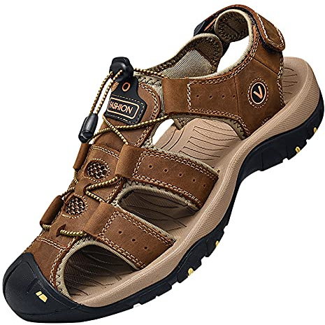 KQIVAM Homme Femme Sandales Respirantes Antidérapant Sport Outdoor Sandale de Trekking & Randonnée Sandales Sports avec Scratch Sandals été Chaussures de Plage Confortable pour Extérieur Plage