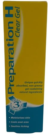 Clear Gel, 50g, Fast-Acting Cooling Relief for Haemorrhoids & Piles, Smooths Itching, Reduces Painful Swelling, Non-Greasy Formula Single Pack