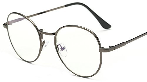 Blocking Blue Light Eyeglasses, Computer Glass, Metal Frame Eye Protection for iPhone Tablet Mobilephone, with Free Storage Case