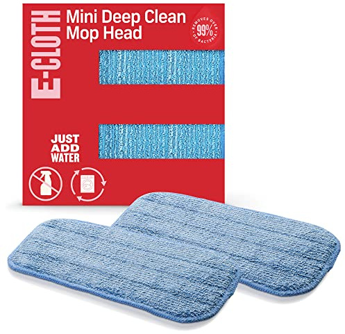 E-Cloth Microfiber Damp, Mini Mop Head-2 Pack, New Version