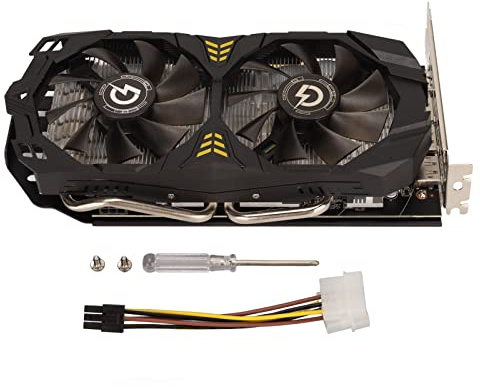 AMD Radeon RX 580 8GB Grafikkort, 3 DP 1244MHz GPU, GDDR5 med 2 Fläktar, 256 Bitars Grafikkort för Speldator, HD PCI Express 3.0