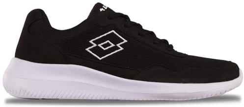Lotto Unisex Connect Sneaker, Black/White, 40 EU, Nero Bianco, 40 EU