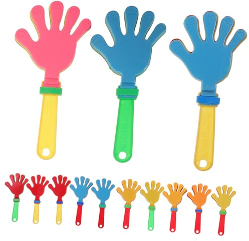 NOLITOY 24 piezas Aplaudidores de Mano de Plástico para Fiestas y Animación Accesorios para Eventos Deportivos y Celebraciones