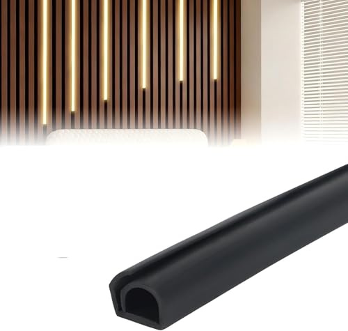 Canalina per cavi per pannelli acustici, autoadesiva, flessibile, 3 m