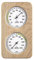 TFA Dostmann Sauna-Thermo-Hygrometer Haar-Synthetik, hitzebeständig, aus Massivholz, L 131 x B 34 x H 240 mm (Helsinki (Eiche))