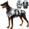 Winter Hundemantel wasserdichte, Warm Hundekleidung Winter Hunde Jacke Warme Hunde Weste Winddichte Hundebekleidung Schneeanzug(Camouflage, L)