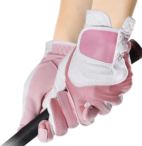 Générique Pair of Women's Golf Gloves, Women's Golf Gloves | Non-Slip Golf Gloves for Girls, Lightweight Gloves, Elegant Time Golf Gloves for Women and Girls