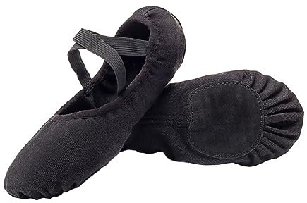 Holibanna Elastic Band Design Women's Dance Shoes Ballerina Shoes Women's Dance Practice Shoes Random Black