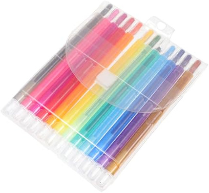 Gatuida Crayones Giratorios 12 Piezas 12 Colores de Pintura para Niños Cera Soluble Set Artístico Infantil Material de Arte Portátil para Dibujo y Pintura Escolar