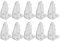 8Pcs Blind Halten Unten Klammern Klar Kunststoff Jalousien Haken Blind Halter Ersatz für Horizontale Blind