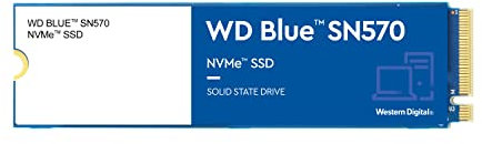 WD Blue SN570 500GB M.2 PCIe NVMe SSD, con velocità di lettura fino a 3500 MB/s
